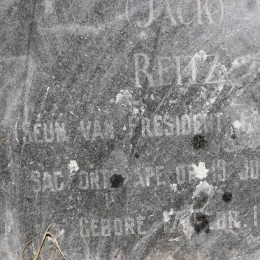 REITZ Johannes Hendricus Brand 1897-1954