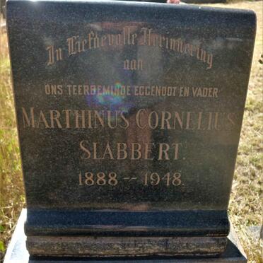 SLABBERT Marthinus Cornelius 1888-1948