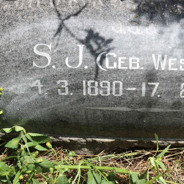 STEYL J.D.T. de B. 1886-1971 &amp; S.J. WESSELS 1890-1973