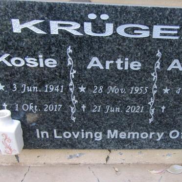 KRUGER Kosie 1941-2017 :: KRUGER Artie 1955-2021 :: KRUGER Ansie 1956-