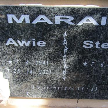 MARAIS Awie 1941-2021 &amp; Stella 1941-