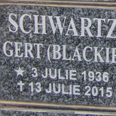 SCHWARTZ Gert 1936-2015