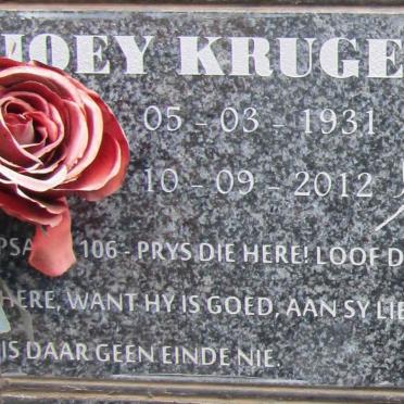 KRUGER Joey 1931-2012