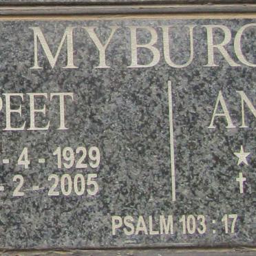 MYBURGH Peet 1929-2005 &amp; Annatjie 1936-