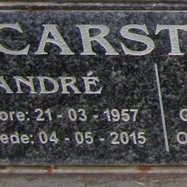 CARSTENS André 1957-2015 &amp; Elsjé 1953-