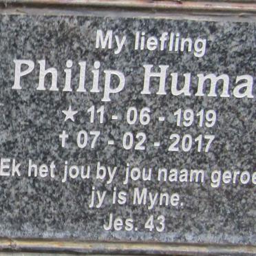 HUMAN Philip 1919-2017