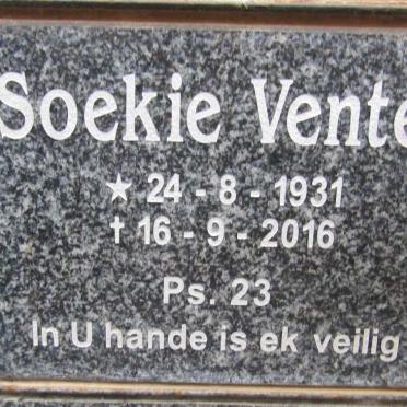 VENTER Soekie 1931-2016