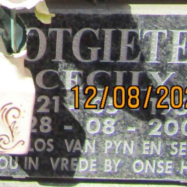 POTGIETER Cecily 1962-2009