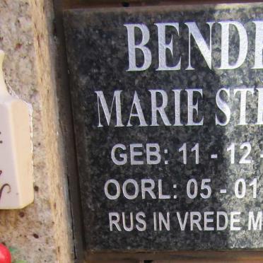 BENDER Marie Stella 1942-2015