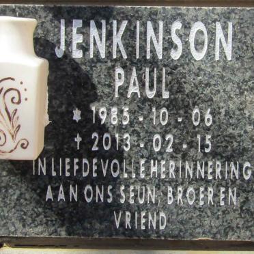 JENKINSON Paul 1985-2013