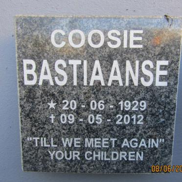 BASTIAANSE Coosie 1929-2012