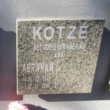 KOTZE Abraham 1949-2014