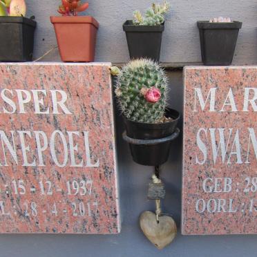 SWANEPOEL Casper 1937-2017 :: SWANEPOEL Margaret 1942-2010