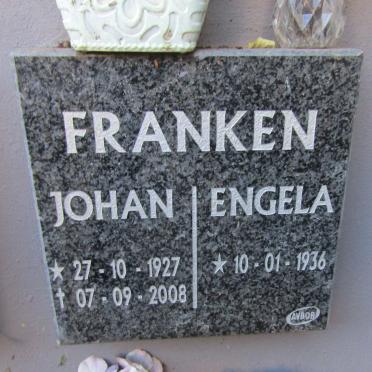 FRANKEN Johan 1927-2008 &amp; Engela 1936-