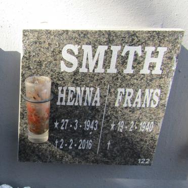 SMITH Frans 1940- &amp; Henna 1943-2016