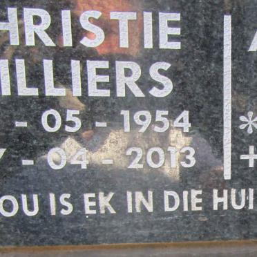 HOOLE Annatjie 1933-2018 :: CILLIERS Christie 1954-2013