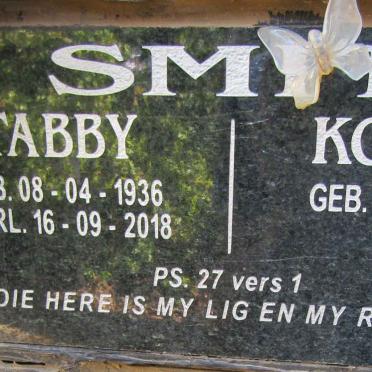 SMIT Tabby 1936-2018 &amp; Koekie 1938-