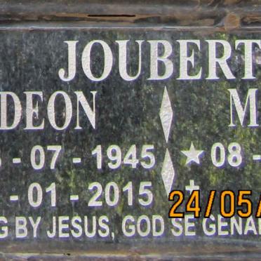 JOUBERT Deon 1945-2015 &amp; Marie 1944-