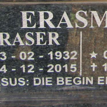 ERASMUS Fraser 1932-2015 &amp; Etta 1949-2015