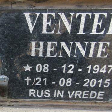 VENTER Hennie 1947-2015