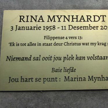 MYNHARDT Rina 1958-2020