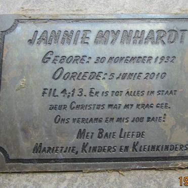 MYNHARDT Jannie 1932-2010