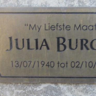 BURGER Julia 1940-2014