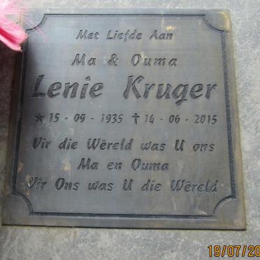 KRUGER Lenie 1935-2015