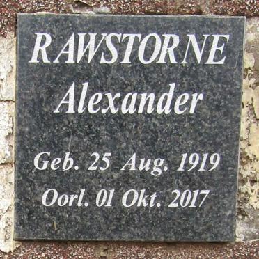 RAWSTORNE Alexander 1919-2017