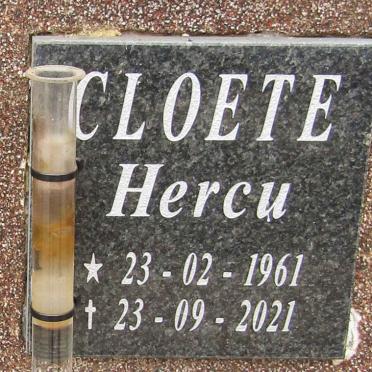 CLOETE Hercu 1961-2021