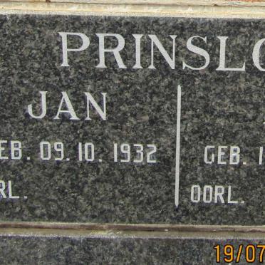 PRINSLOO Jan 1932- &amp; Ina 1936-