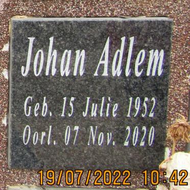 ADLEM Johan 1952-2020