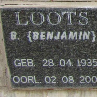 LOOTS B. 1935-2002