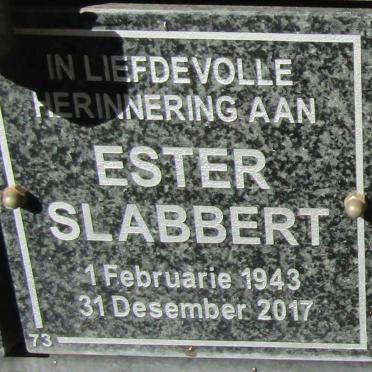 SLABBERT Ester 1943-2017