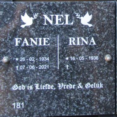 NEL Fanie 1934-2021 &amp; Rina 1936-