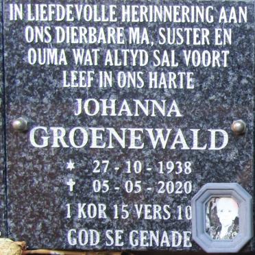 GROENEWALD Johanna 1938-2020