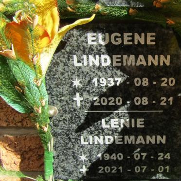 LINDEMANN Eugene 1937-2020 &amp; Lenie 1940-2021