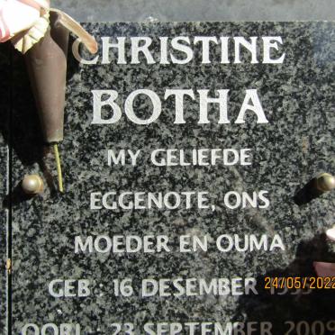 BOTHA Christine 1955-2009