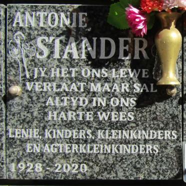 STANDER Antonie 1928-2020