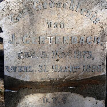 GERTENBACH J. 1875-1898