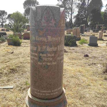 BARLOW H.W. nee VELS -1959