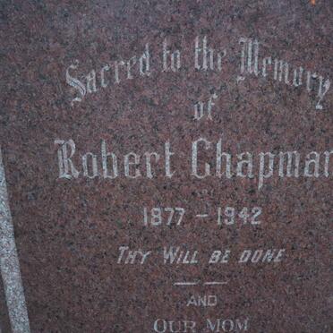 CHAPMAN Robert 1877-1945 &amp; Winifred Esther SMITH 1887-1954