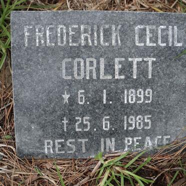 CORLETT Frederick Cecil 1899-1985
