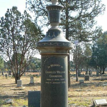 CHAMPION Charles William 1866-1925