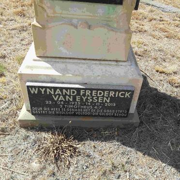 EYSSEN Wynand Frederick, van 1925-2013