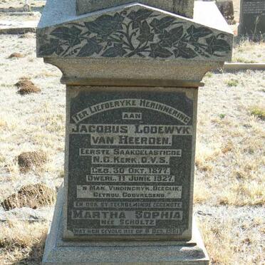 HEERDEN Jacobus Lodewyk, van 1877-1927 &amp; Martha Sophia SCHOLTZ -19?1