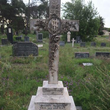 RIET Geo., van der 1867-1912 &amp; Lucy CONROY 1876-1934