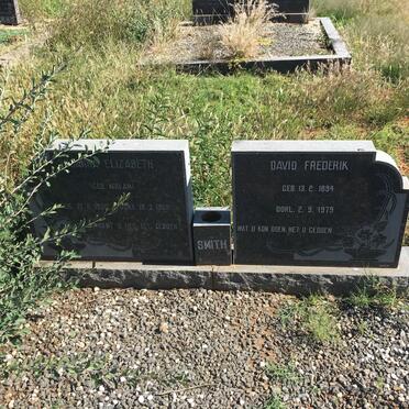 SMITH David Frederik 1894-1979 &amp; Susanna Elizabeth MALAN 1900-1969