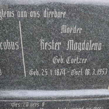 VERWEY Tobias Johannes Jacobus 1859-1938 &amp; Hester Magdalena COETZEE 1874-1953