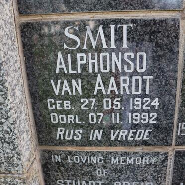 AARDT Smit Alphonso, van 1924-1992